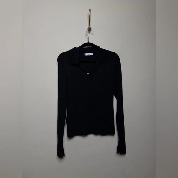 Mango Ribbed Sweater With Jewel Button - Picture 5 of 7